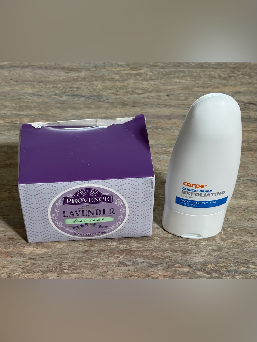 Carpe Exfoliating Wash with Cru de Provence Lavender Foot Soak -